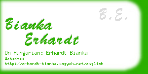 bianka erhardt business card